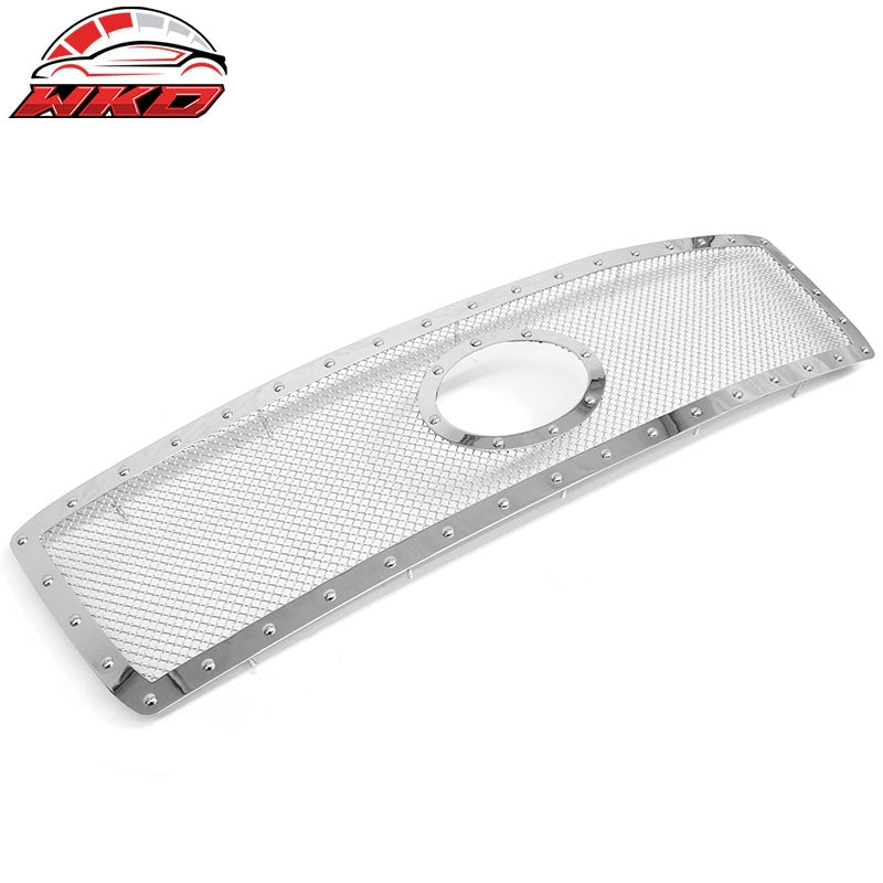 For 2010-2013 Toyota Tundra Mesh Style Front Grille Chrome Bolts Stainless Steel
