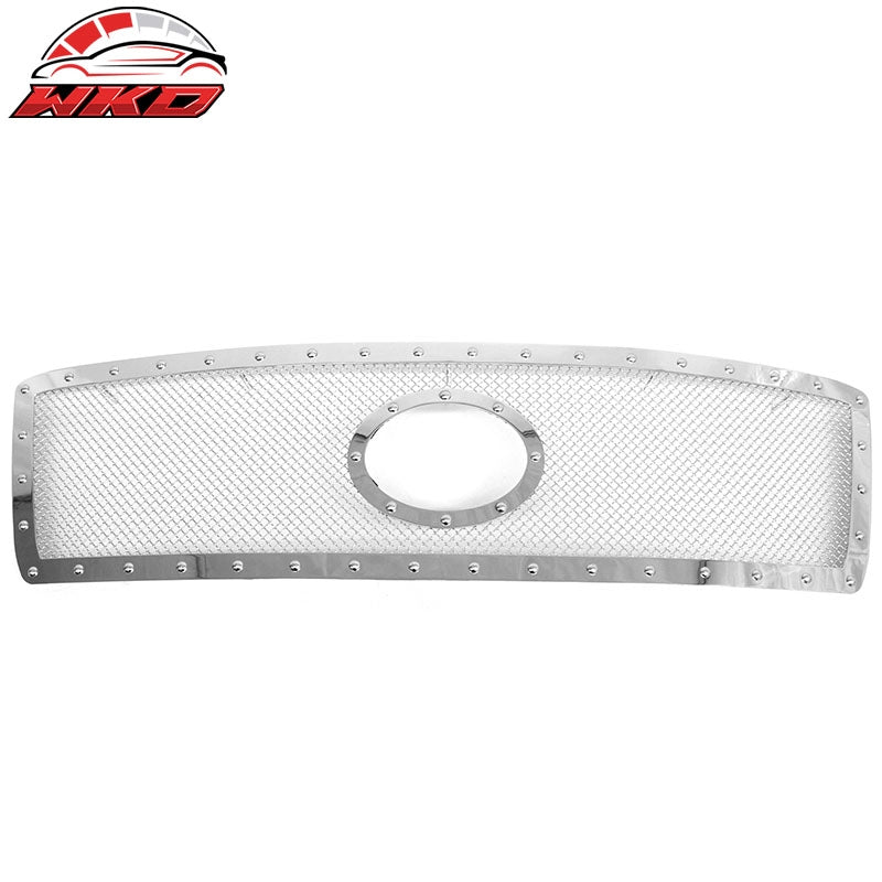 For 2010-2013 Toyota Tundra Mesh Style Front Grille Chrome Bolts Stainless Steel