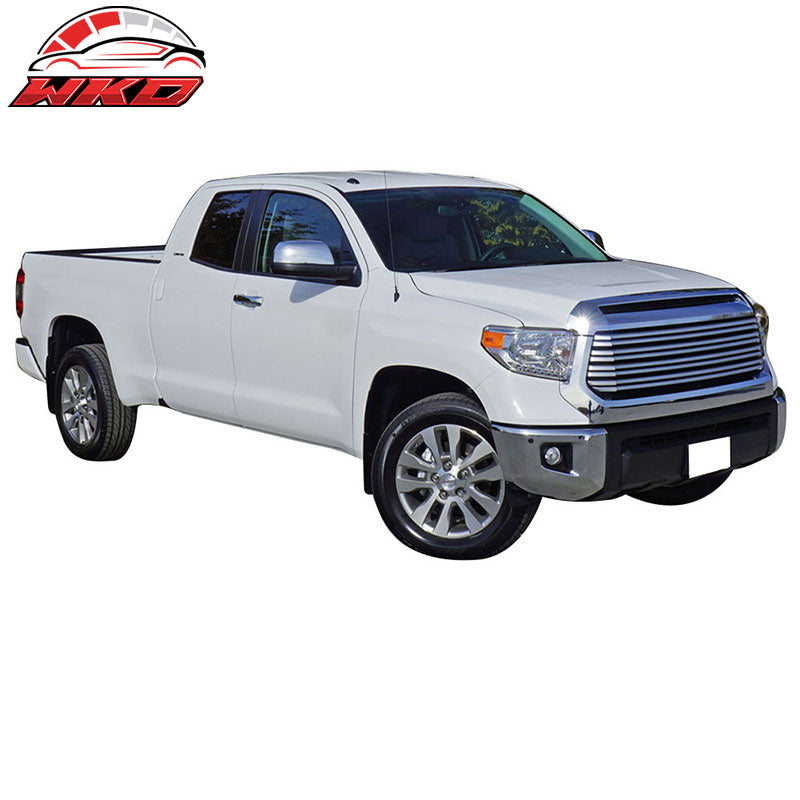 Fits 07-21 Toyota Tundra Double Cab 4" Oval Side Step Nerf Bar Running Boards