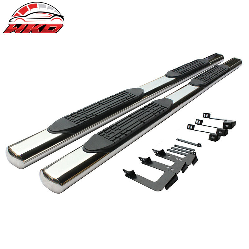 Fits 07-21 Toyota Tundra Regular Cab 4" Running Boards Side Step Nerf Bar 2PC