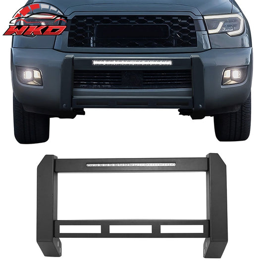 Wholesale 07-21 Toyota Tundra 08-22 Sequoia Bull Bar Bumper Grille Guard W/LED Light - Wikond Auto
