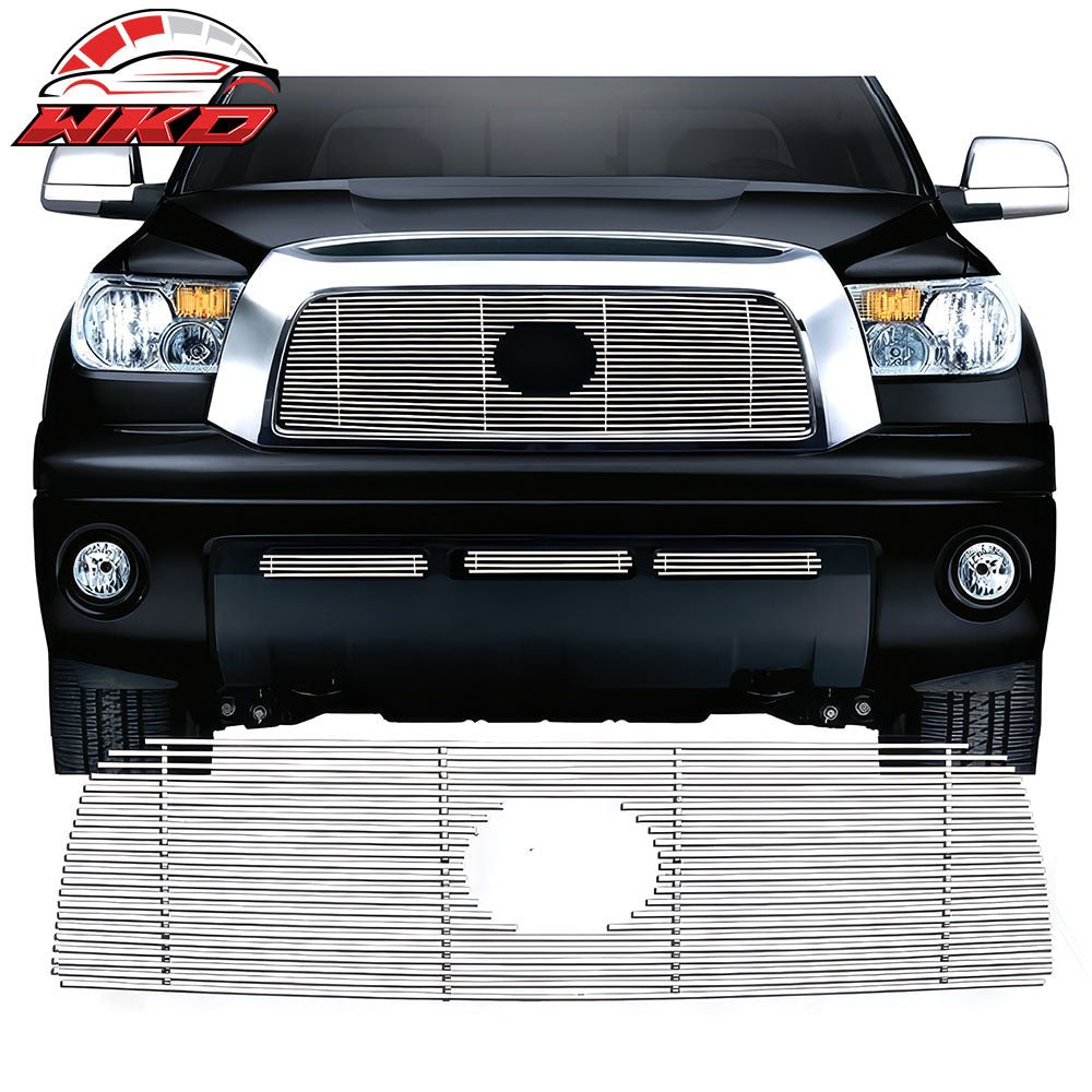 Fits 07-09 Toyota Tundra Billet Style Chrome Front Insert Grille Stainless Steel