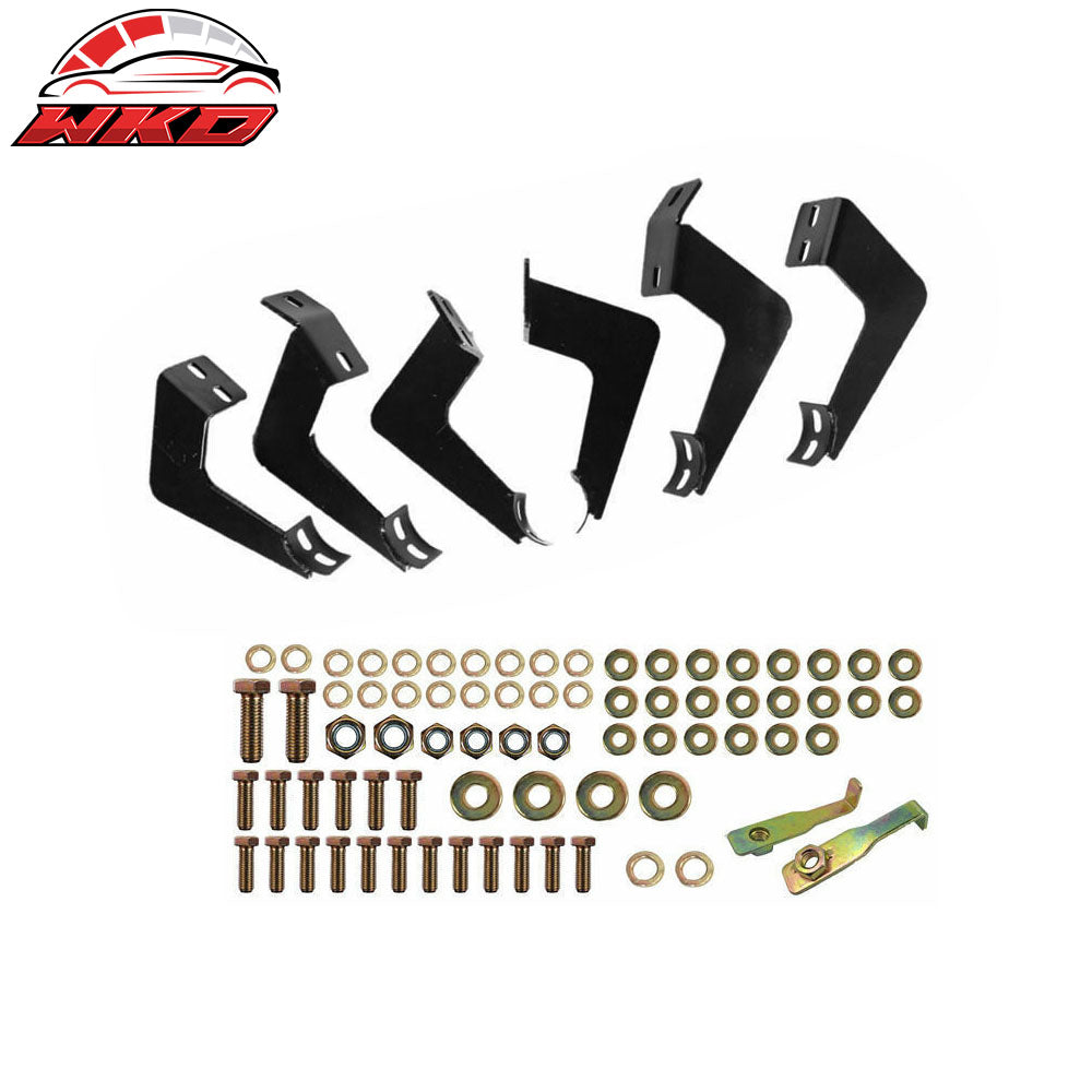 Fits 07-21 Toyota Tundra Double Cab Round Nerf Bars Side Step Running Boards