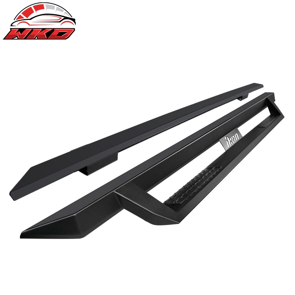 Wholesale 07-21 Toyota Tundra Double Cab IKON V1 Style Steel Running Boards Black
