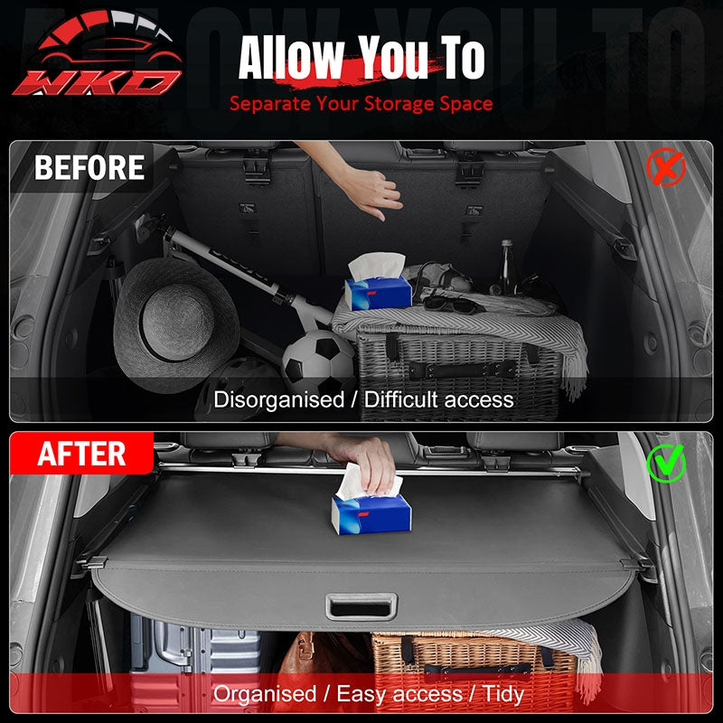 Fits 09-15 Toyota Venza Retractable Cargo Cover Rear Trunk Security Shade Canvas