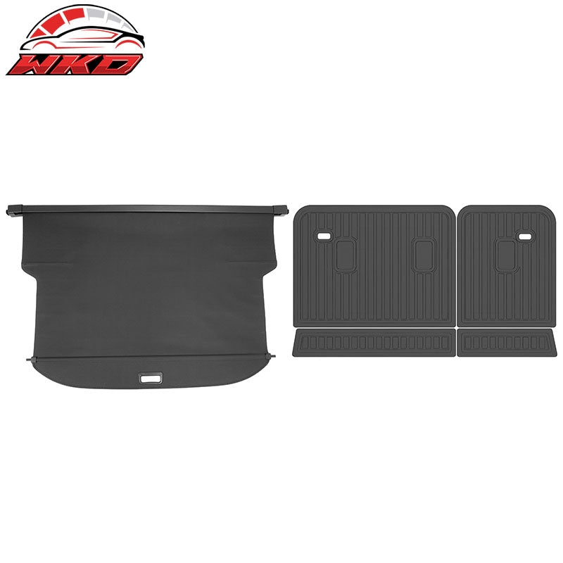 Wholesale 24-26 Traverse Acadia Enclave Carbon Fiber Texture Cargo Cover+Backrest Mat - Wikond Auto
