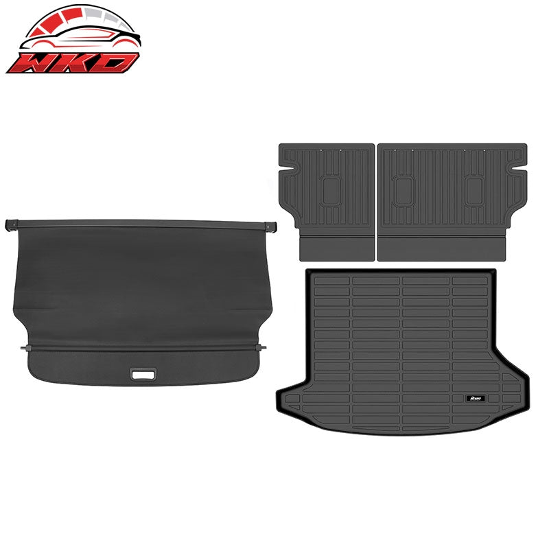Wholesale 24-26 Traverse Acadia Enclave Cargo Cover + TPE Backrest + 3D Trunk Mats