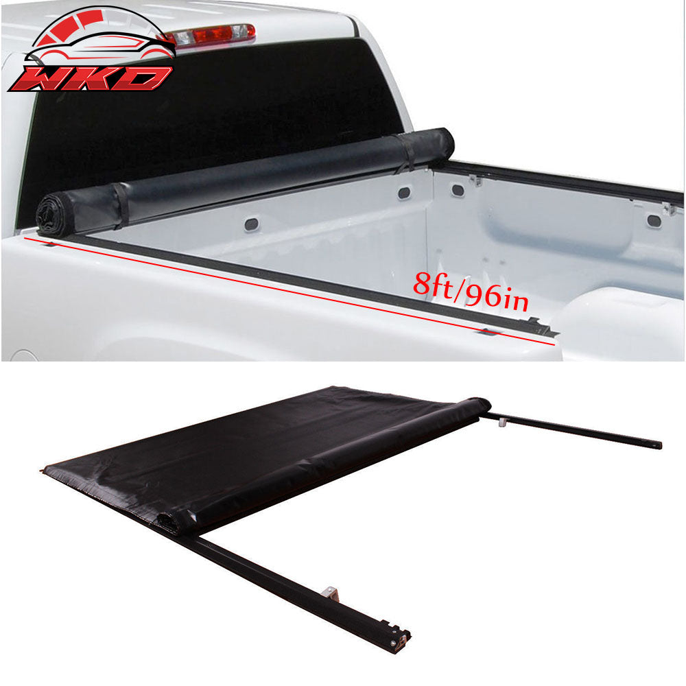 Fits 15-22 Ford F-150 8ft/96in Trunk Bed Lock Roll Up Tonneau Cover Kit