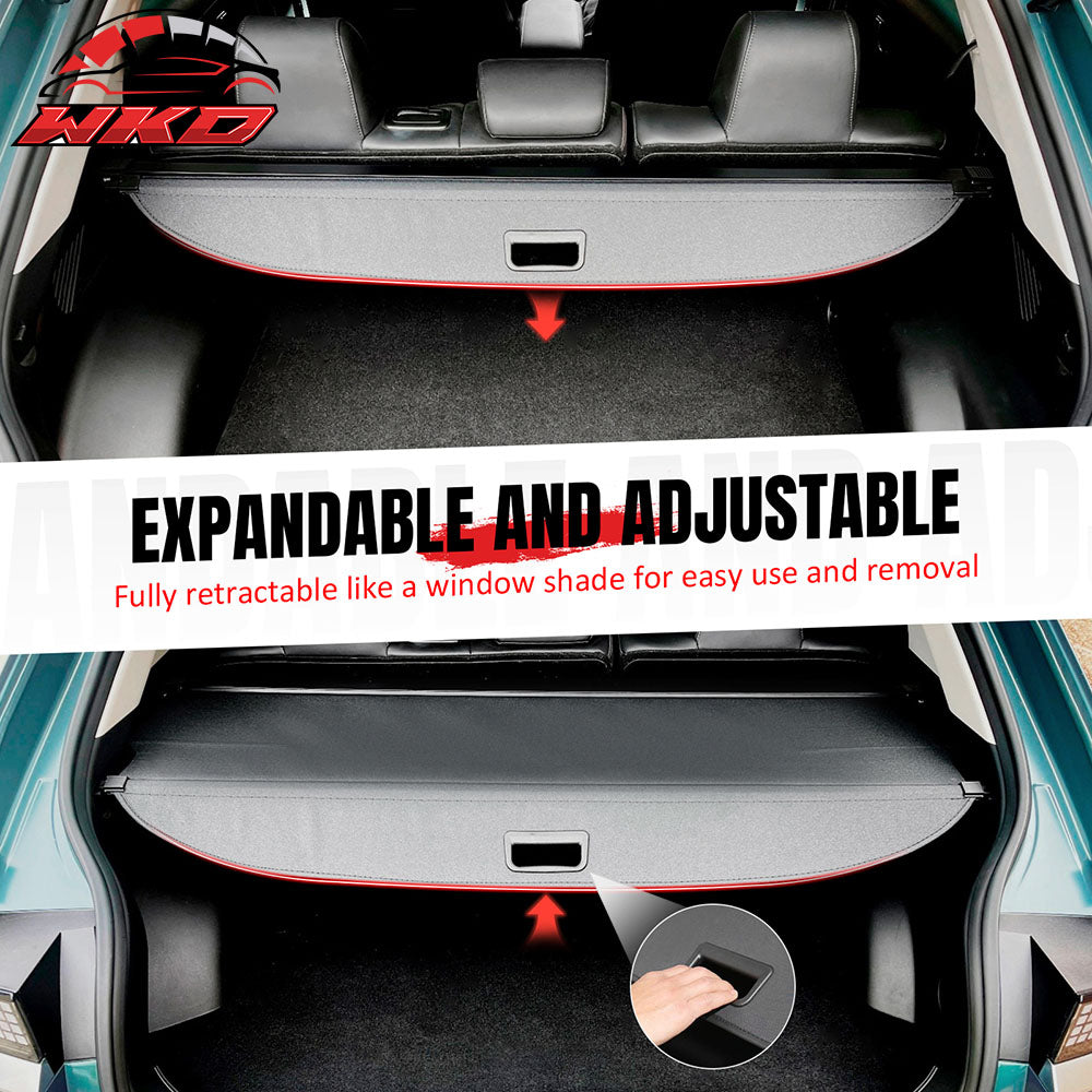 Fits 22-25 Hyundai Ioniq 5 Retractable Trunk Security Tonneau Cargo Cover PVC