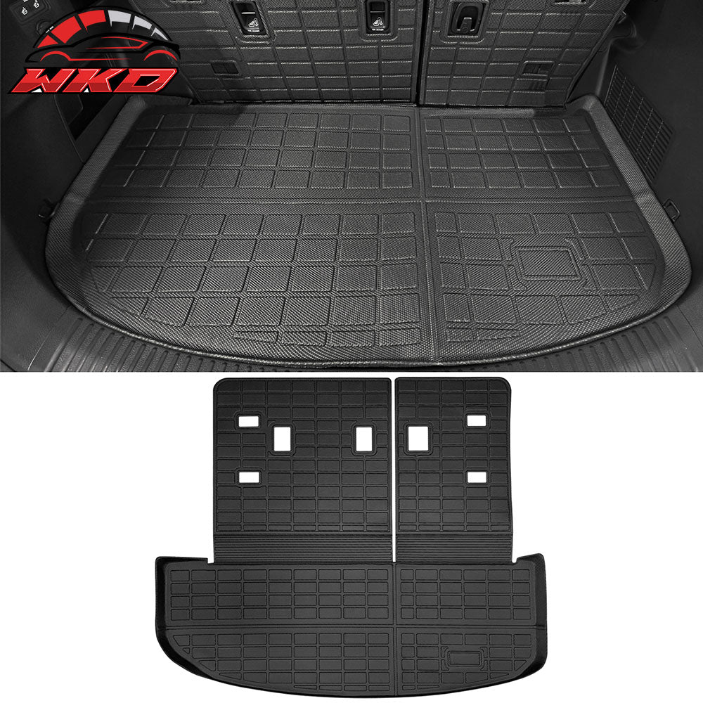 Fits 20-25 Kia Telluride Trunk Mat w/ Backrest Mats Seat Cover Protector - TPE