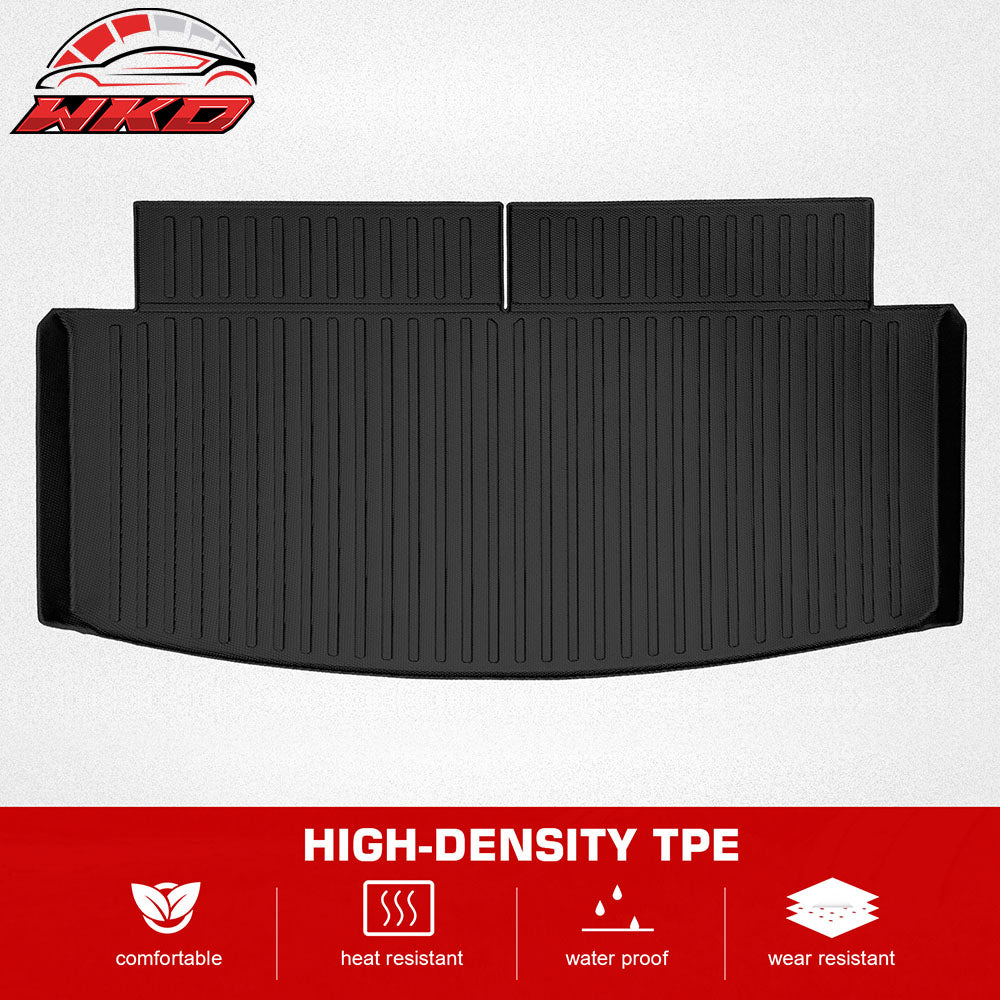 Fits 20-25 Ford Explorer 3D Rear Trunk Mat Cargo Liner Cover & Backrest Mat TPE