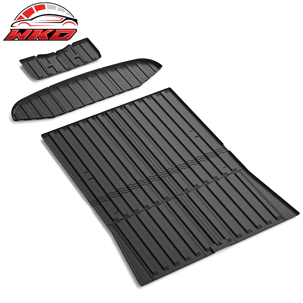 For 23-24 Tesla Cybertruck 3D Front Rear Trunk Bed Mat Cargo Protector Liner TPE