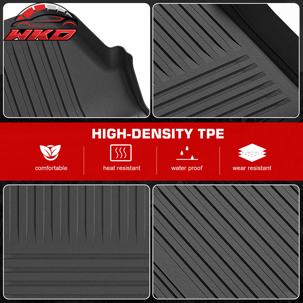 Fits 23-24 Tesla Cybertruck 3D Front Rear Trunk Mats Cargo Protector Liners TPE