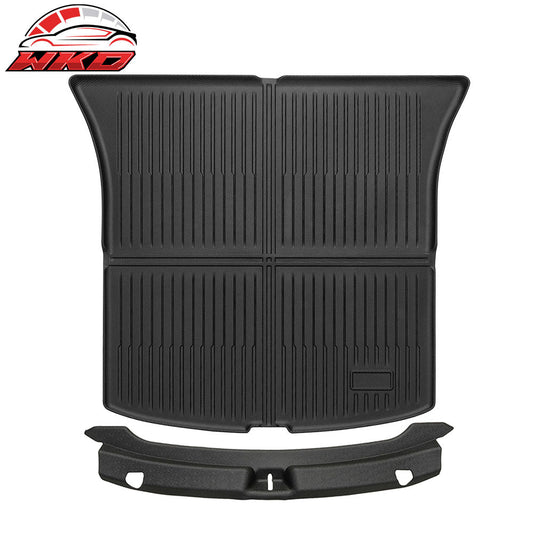 Wholesale 26 Tesla Model Y Juniper 5 Seat TPE Rear Bumper Protector + Cargo Trunk Mat
