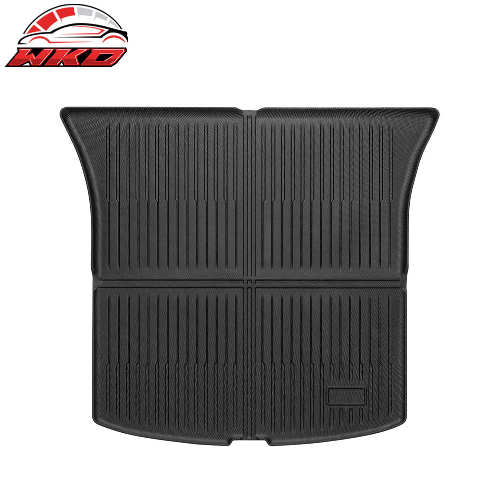 Fits 26 Tesla Model Y Juniper 5 Seat TPE Rear Bumper Protector + Cargo Trunk Mat
