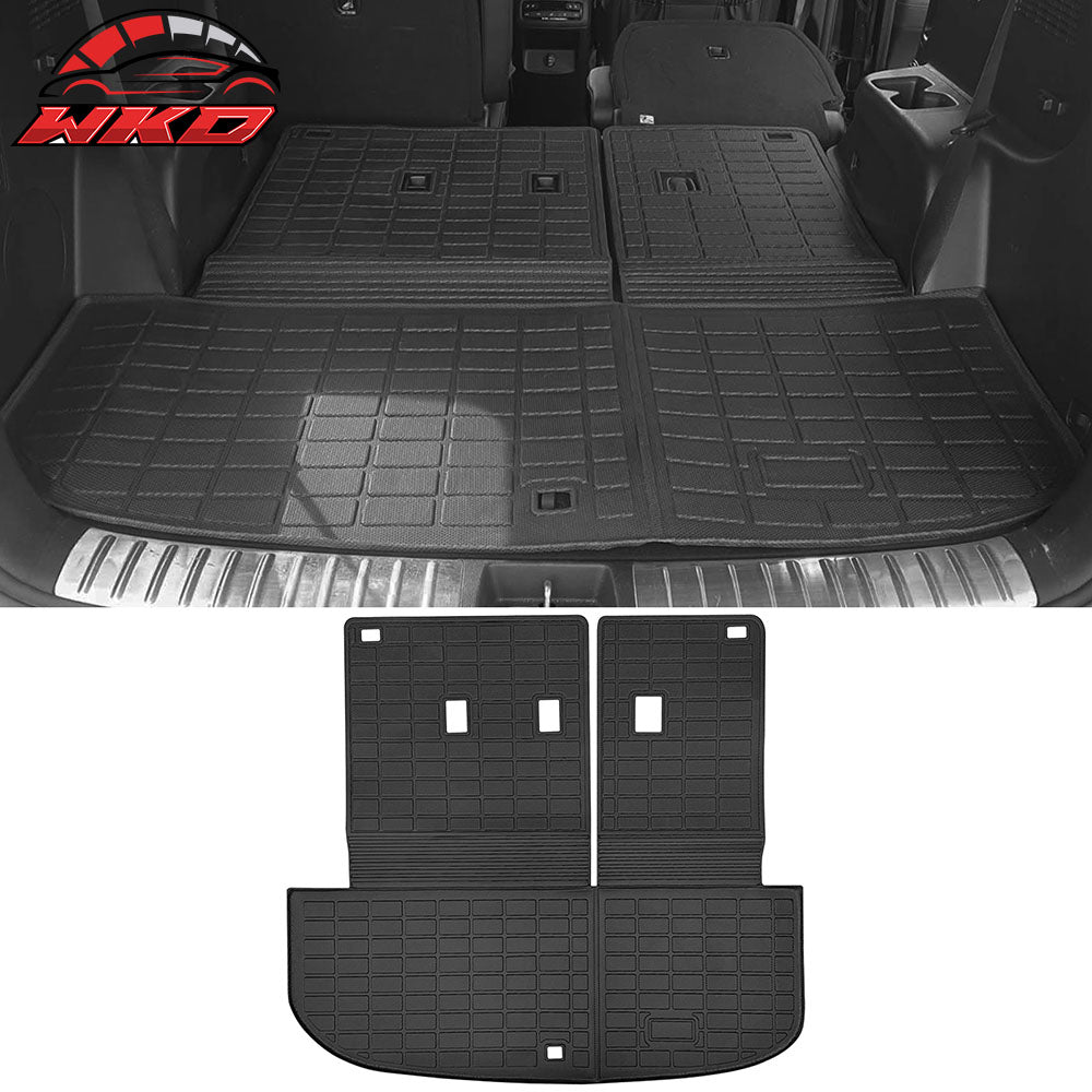 Fits 20-24 Hyundai Palisade Trunk Mat w/ Backrest Mats Seat Cover Protector TPE