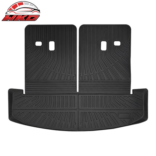 Wholesale 24-26 Hyundai Santa Fe Rear Trunk Mat Liner W/ Backrest Cover TPE 6/7 Seats