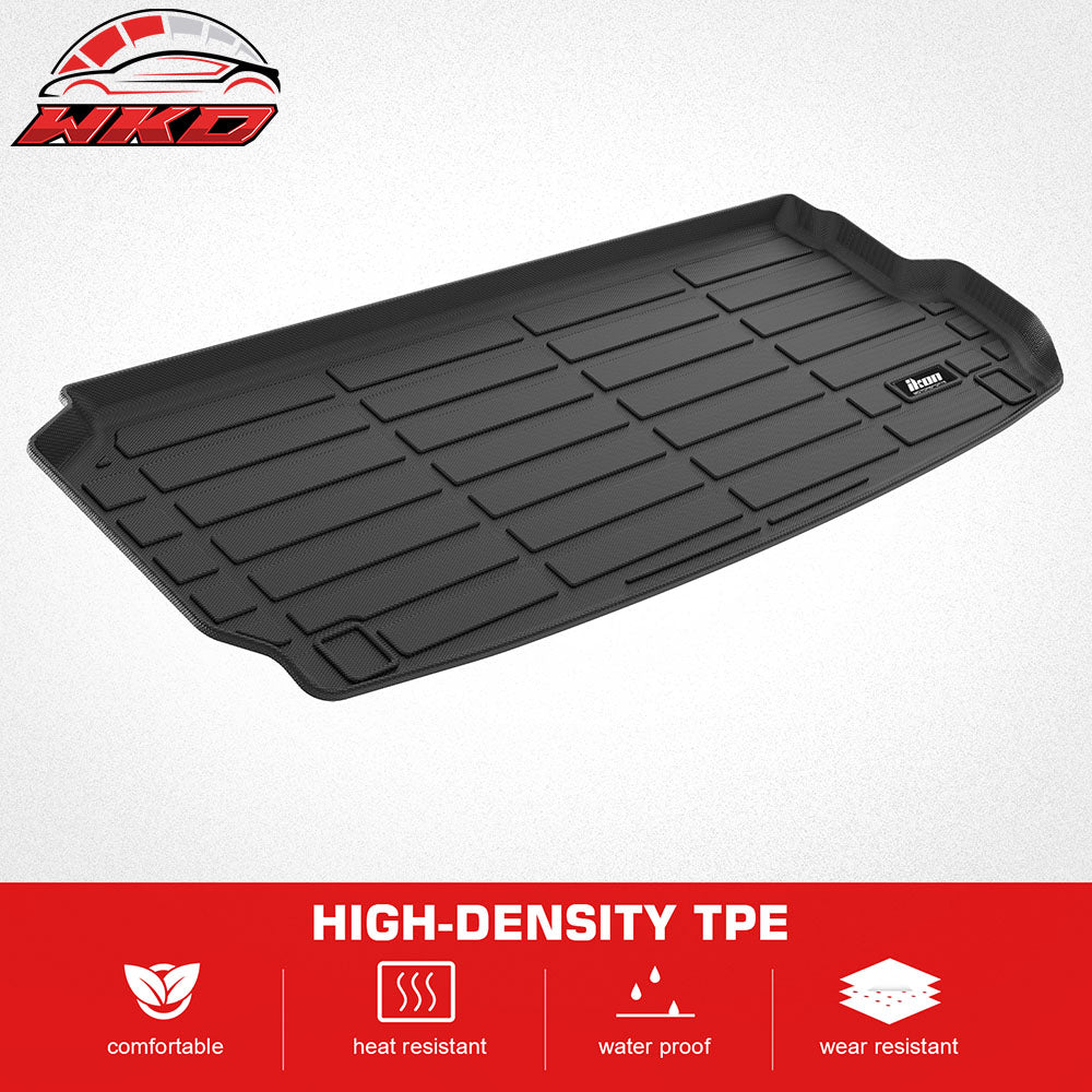 Fits 17-25 Audi Q7 & SQ7 TPE All Weather Waterproof Rear Cargo Trunk Tray Mats