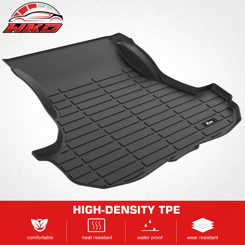 Fits 11-23 Dodge Challenger TPE All Weather Waterproof Rear Cargo Trunk Tray Mat