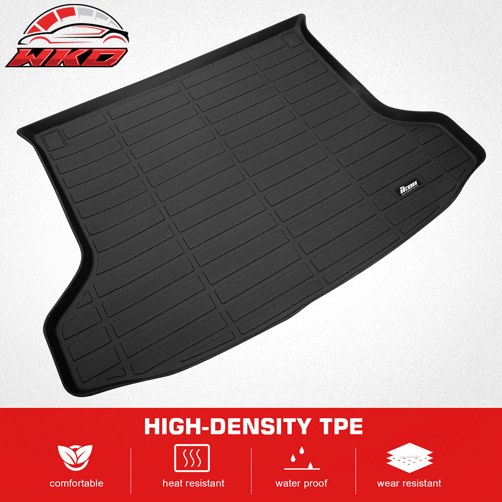 Fits 19-25 INFINITI QX50 QX55 TPE All Weather Rear Cargo Liner Trunk Tray Mats