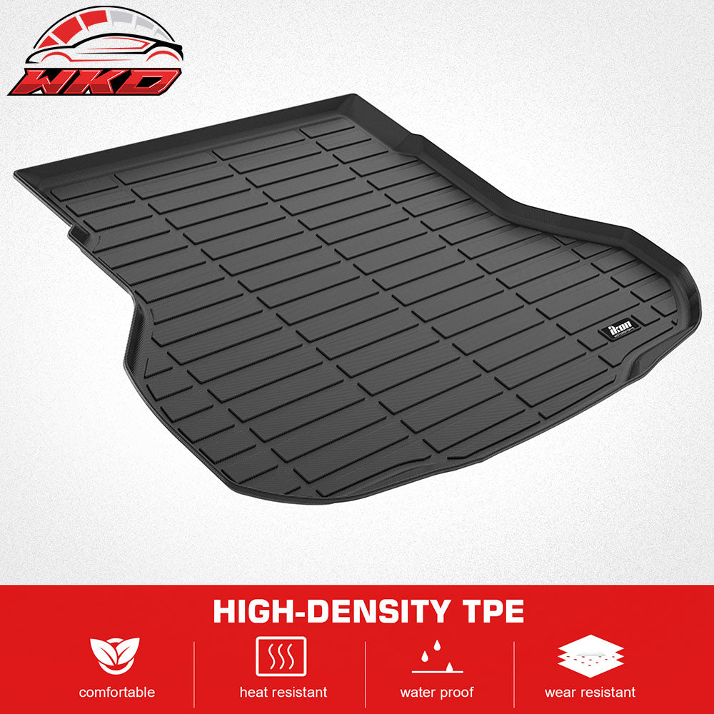 Fits 25-26 Kia K4 TPE All Weather Waterproof Rear Cargo Liner Trunk Tray Mats