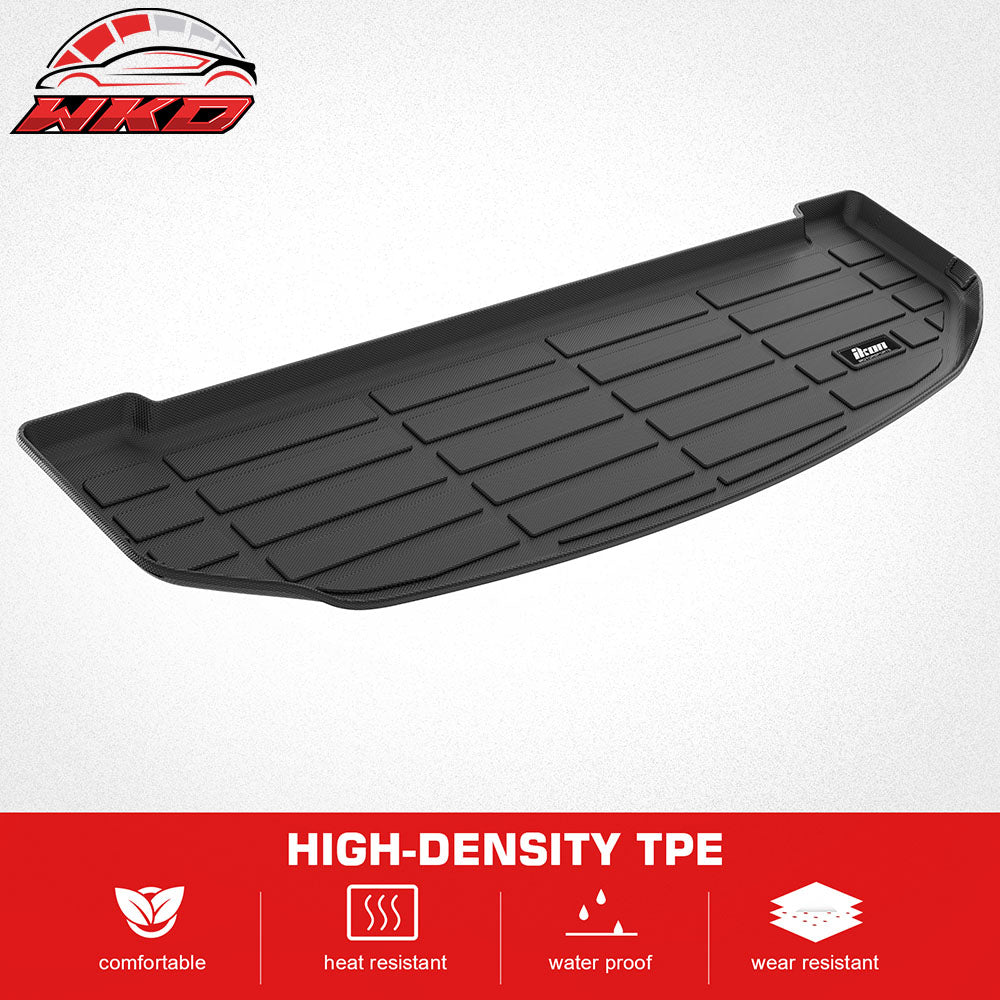 Fits 2021-2025 Kia Sorento TPE All Weather Waterproof Rear Cargo Trunk Tray Mats