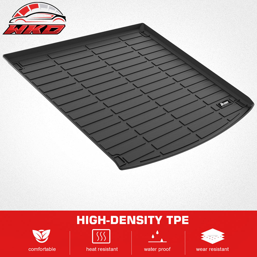 Fits 19-25 Porsche Cayenne TPE All Weather Waterproof Rear Cargo Trunk Tray Mats