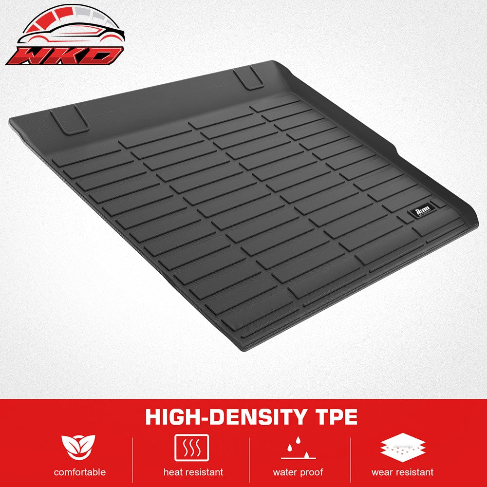 Fits 10-24 Toyota 4Runner TPE All Weather Waterproof Rear Cargo Trunk Tray Mats