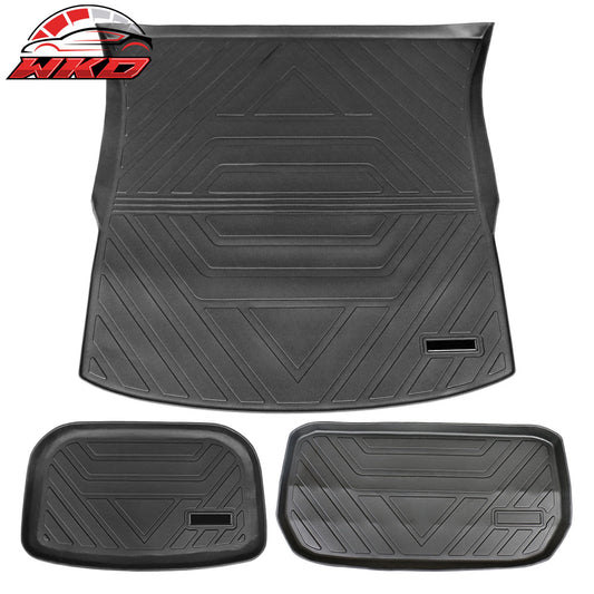 2020-25 Tesla Model Y All Weather Trunk Mats Storage Cargo Liner TPE - 3PCS | Wholesale