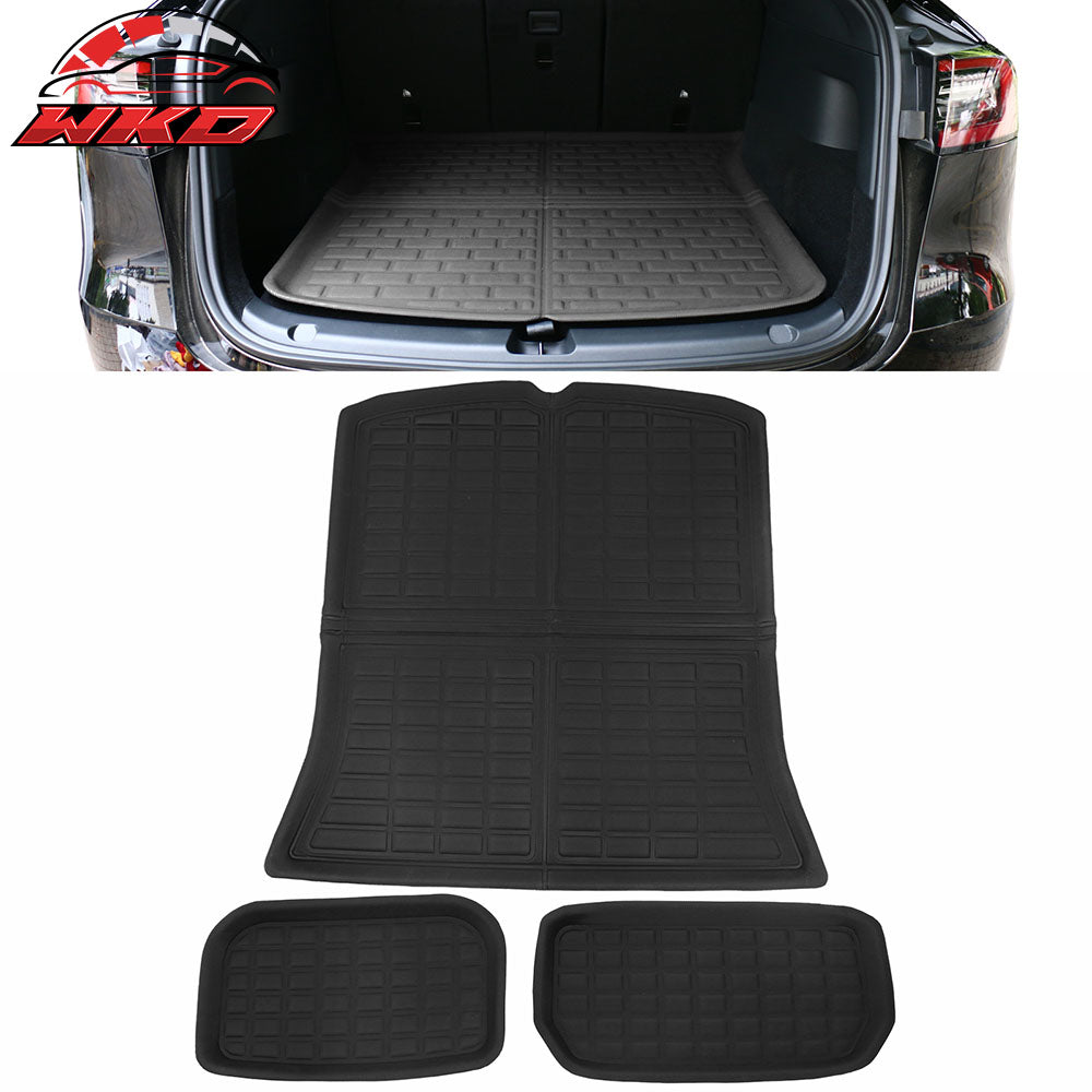 Fits 20-25 Tesla Model Y 3D Molded All Weather Trunk Mat Storage Cargo Liner TPE
