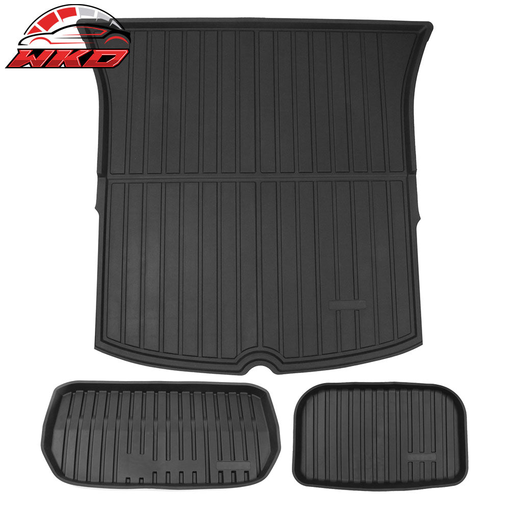 2020-25 Tesla Model Y All Weather Trunk Mats Cargo Liner Injection TPE - 3PCS | Wholesale