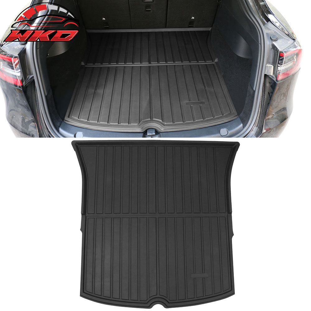 Fits 20-25 Tesla Model Y All Weather Trunk Mats Cargo Liner Injection TPE - 3PCS