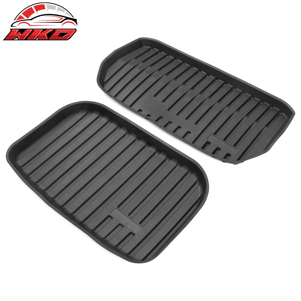 Fits 20-25 Tesla Model Y All Weather Trunk Mats Cargo Liner Injection TPE - 3PCS