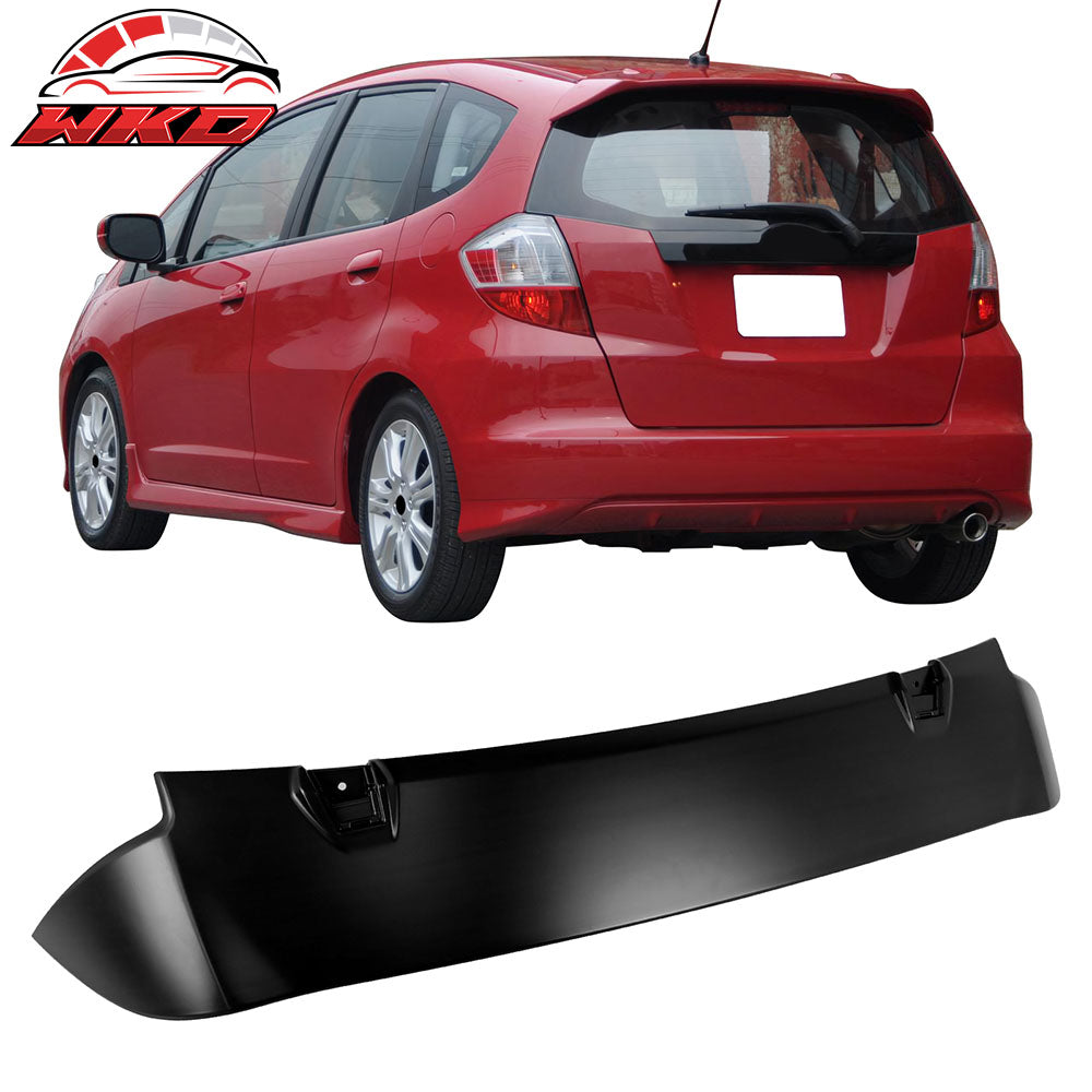 Fits 09-13 Honda Fit USDM JDM Jazz 3D OE Unpainted ABS Trunk Spoiler