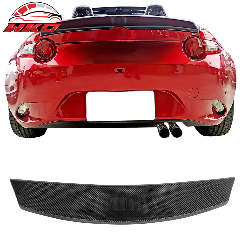 Closeout! Fits 16-25 Mazda MX-5 Miata ND Carbon Fiber CF Trunk Spoiler D Style