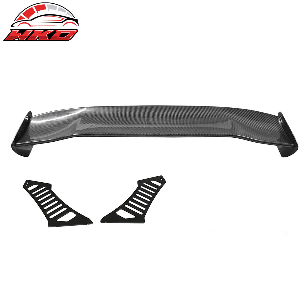 Universal 56" Inch GT Style 3D Carbon Fiber Trunk Spoiler V3 Side Plates + Legs | Wholesale