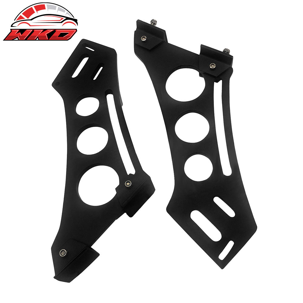 Universal 56" Inch GT Style 3D Carbon Fiber Trunk Spoiler V3 Side Plates V5 Legs