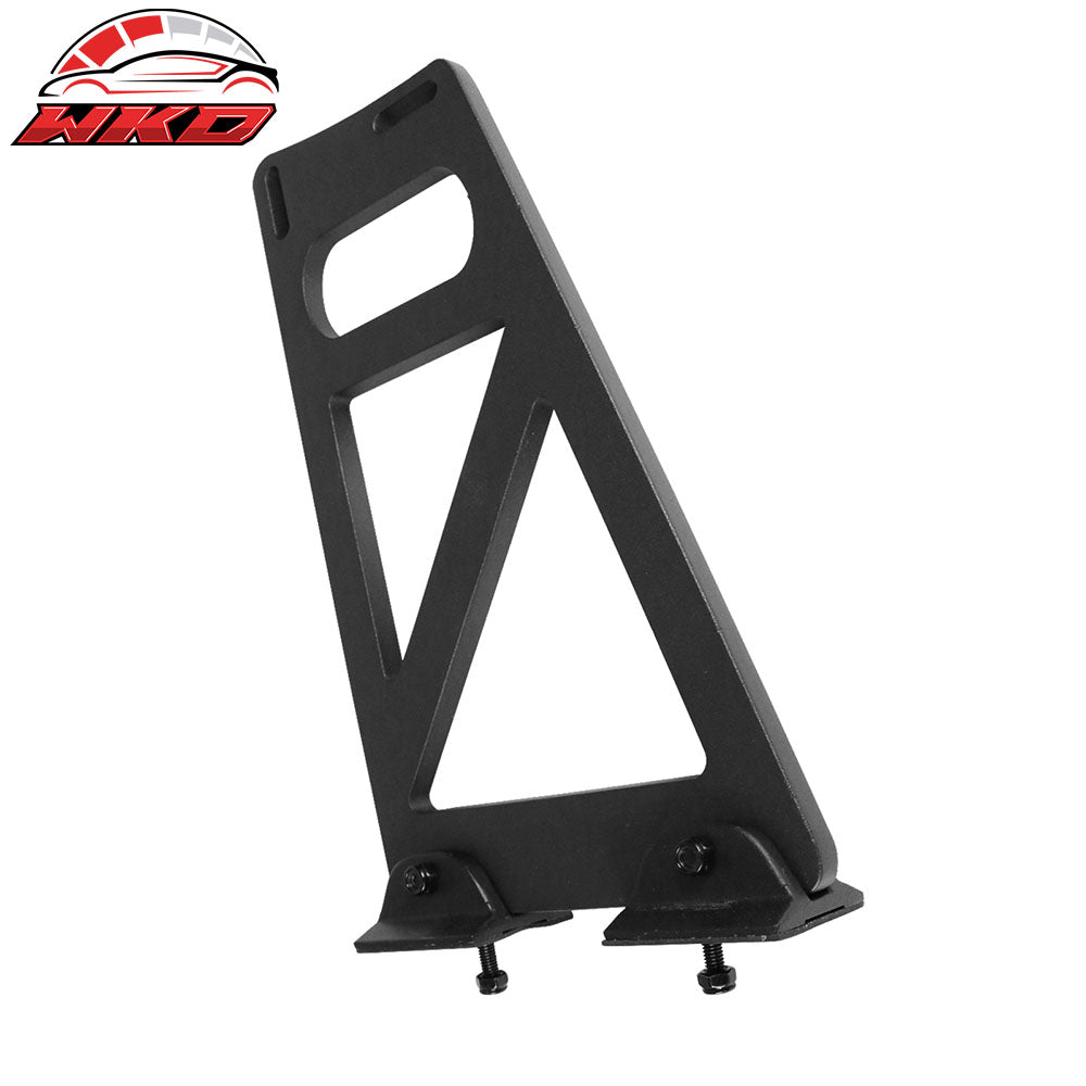 Universal 56" Inch GT Style 3D Carbon Fiber Trunk Spoiler V3 Side Plates V6 Legs