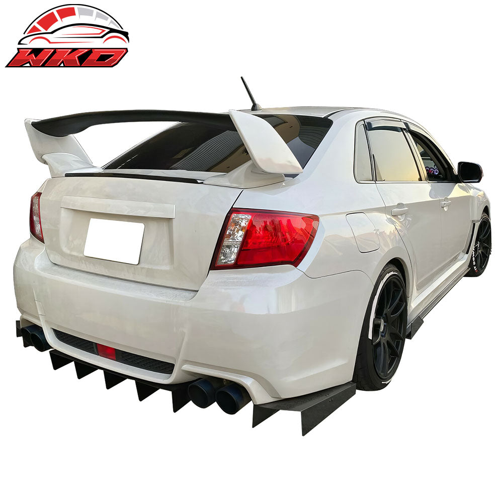 Fits 08-14 Subaru Impreza 3rd WRX STI Style Trunk Spoiler Real Carbon Fiber Wing