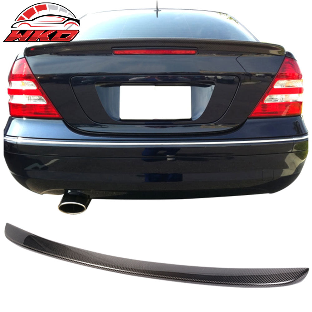 Fits 01-07 Benz C-Class W203 Sedan D Style Carbon Fiber (CF) Trunk Spoiler Wing