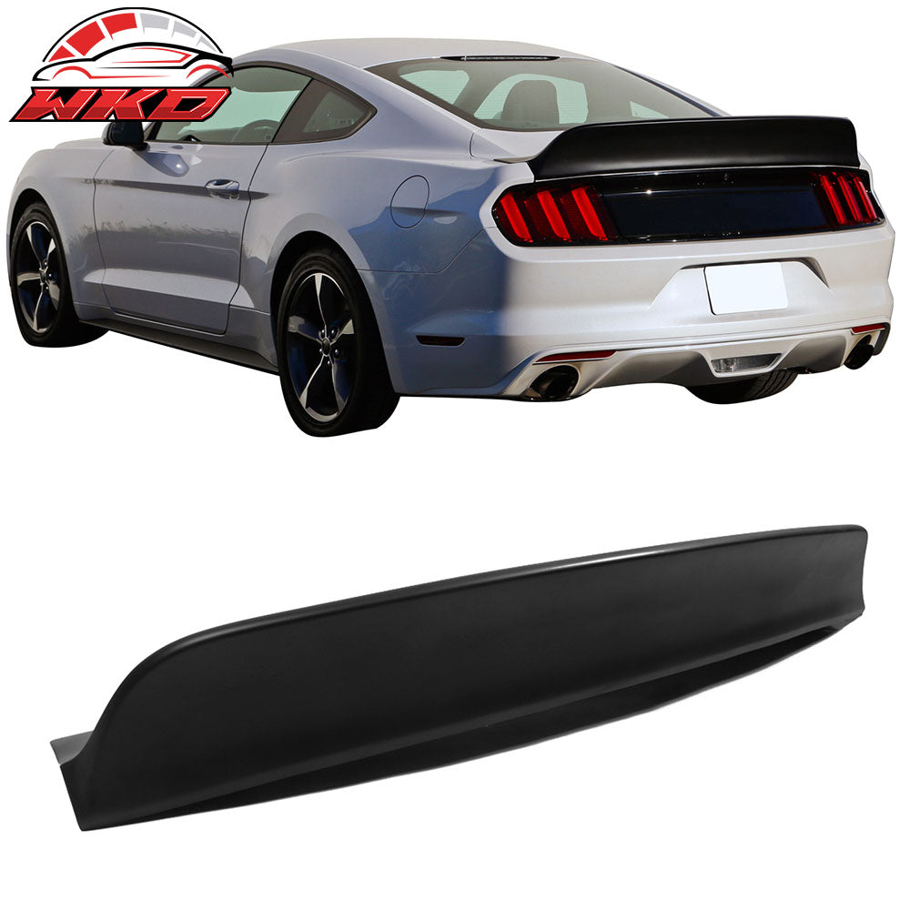 Fits 15-23 Ford Mustang Coupe IKON Style Matte Black Duckbill Trunk Spoiler PP