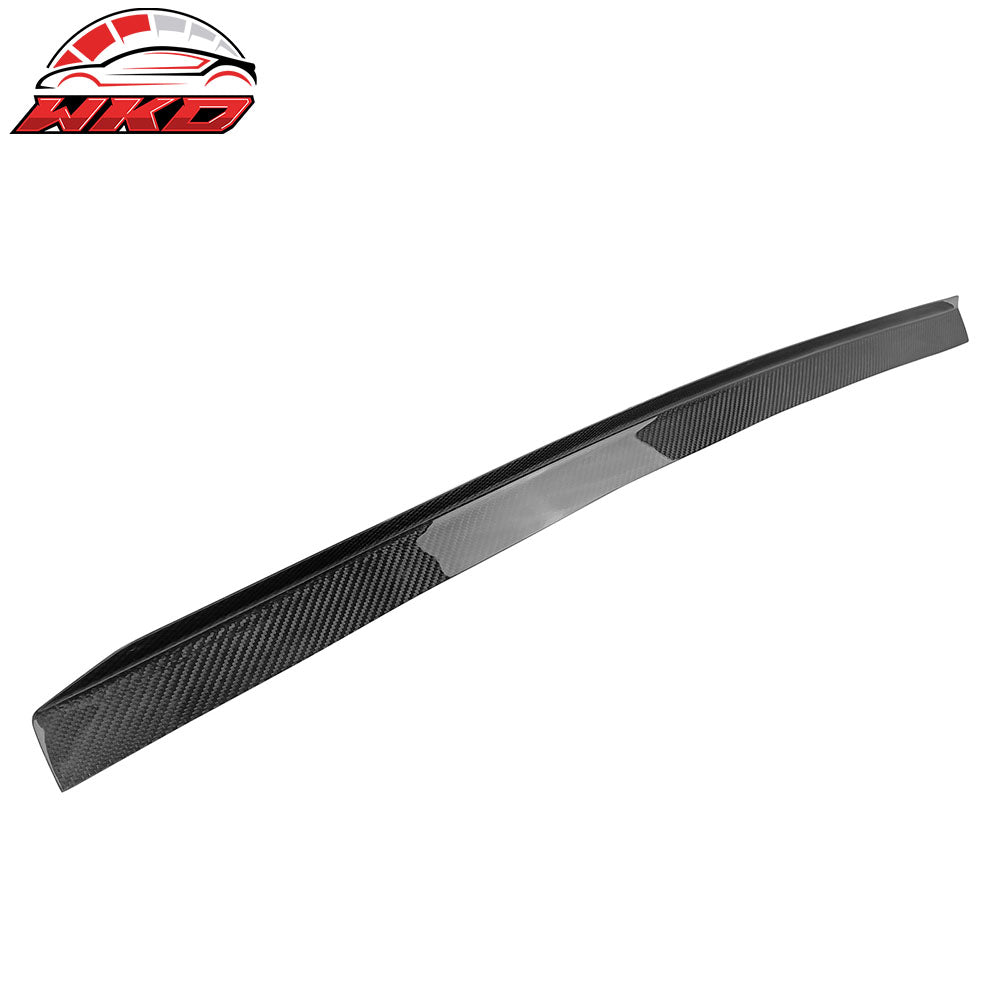 Fits 15-21 Subaru WRX STI Style Middle Trunk Spoiler Carbon Fiber Gurney Flap