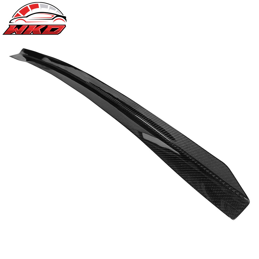 Fits 15-21 Subaru WRX STI Style Middle Trunk Spoiler Carbon Fiber Gurney Flap