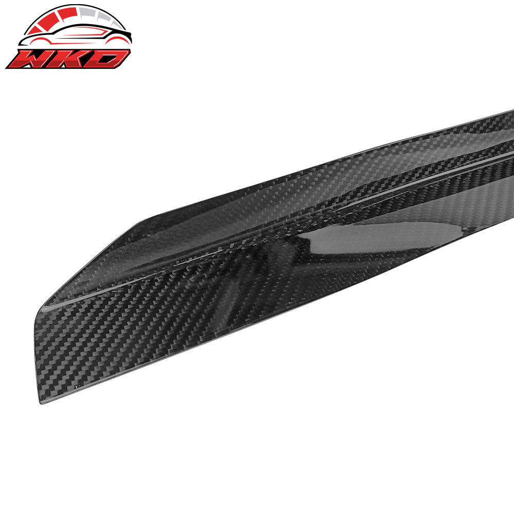 Fits 15-21 Subaru WRX STI Style Middle Trunk Spoiler Carbon Fiber Gurney Flap