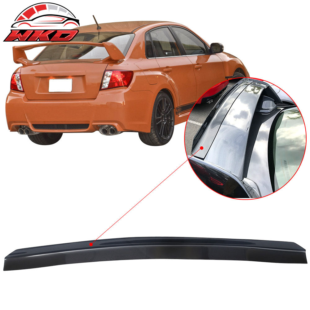 Fits 08-14 Subaru Impreza & WRX Rear Gurney Flap Trunk Spoiler Wing Matte Black