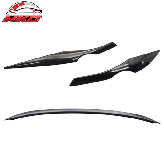 Wholesale 06-11 BMW 3 Series E90 Sedan OE Trunk Spoiler & Headlight Eyelid Covers