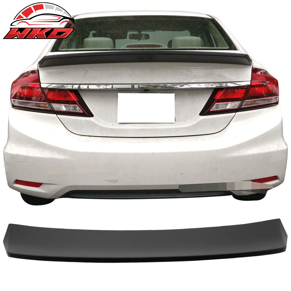 Fits 13-15 Honda Civic Sedan 4Dr Ikon Style ABS Duck Tail Wing Trunk Spoiler