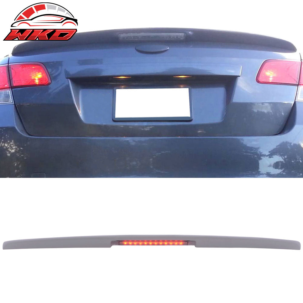 Fits 10-14 Legacy Sedan 4Dr Trunk Spoiler & LED Brake Light (FRP)