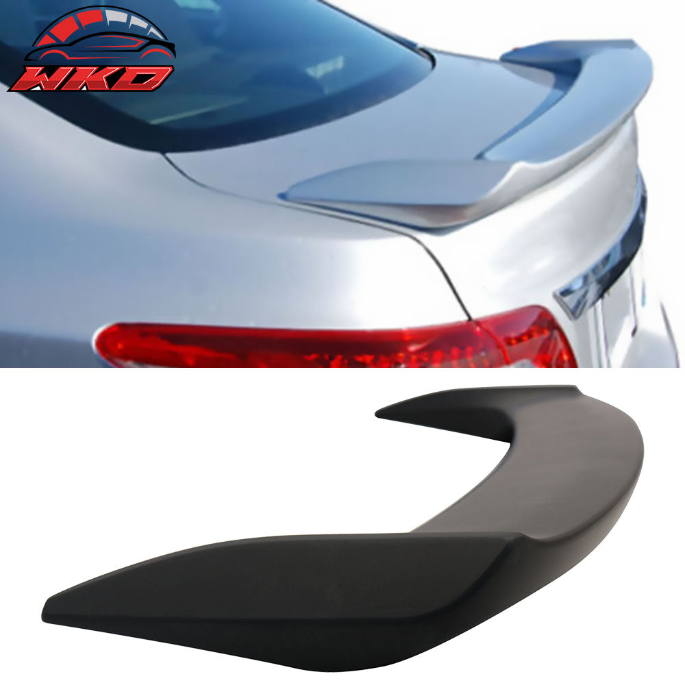 Fits 13-19 Nissan Sentra Sedan OE Style Matte Black Trunk Spoiler & LED Light