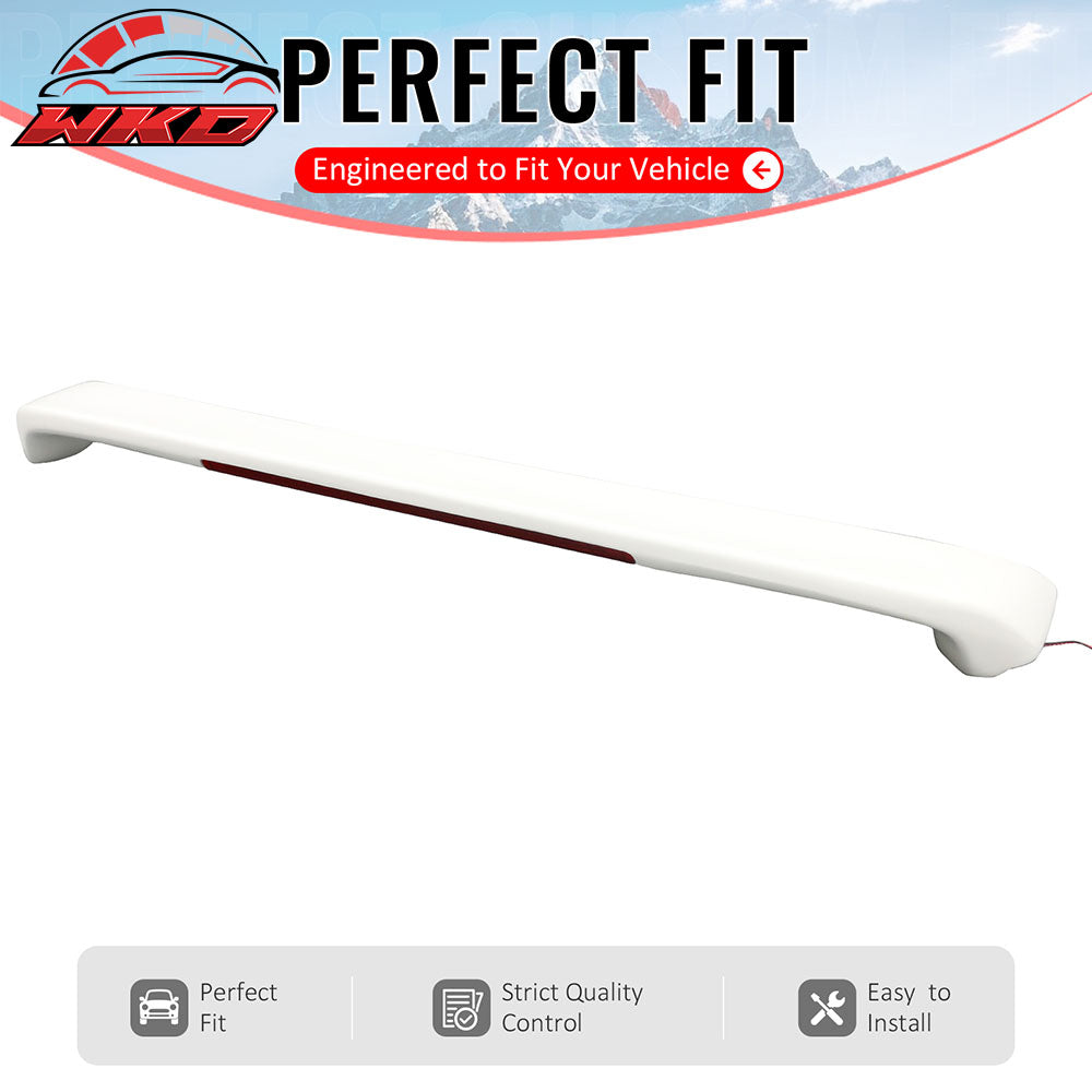 Fits 93-01 Subaru Impreza Sedan Coupe Trunk Spoiler W/LED Light Painted #White